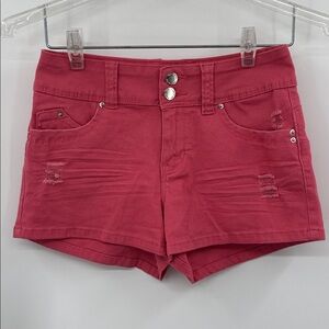 YMI Jeans Wanna Betta Butt? Stylish Pink Women's Shorts size 3/26